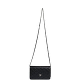 Chanel Wallet On Chain WOC Black Caviar Silver Hardware