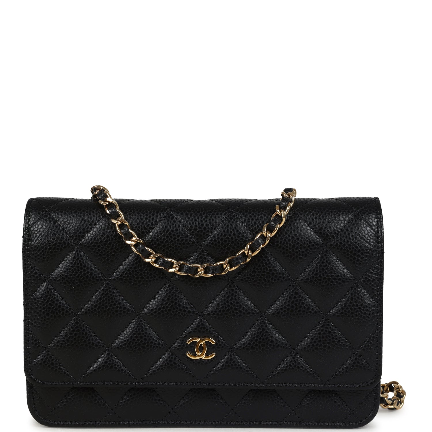 WOC 19CM BLACK CAVIAR GOLD HARDWARE