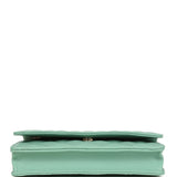 Chanel Wallet On Chain WOC Light Green Caviar Light Gold Hardware