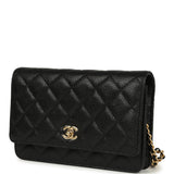 Chanel Wallet On Chain WOC Black Caviar Gold Hardware
