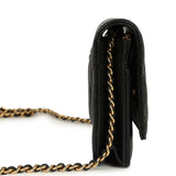 Chanel Wallet On Chain WOC Black Caviar Gold Hardware