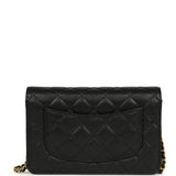 Chanel Wallet On Chain WOC Black Caviar Gold Hardware