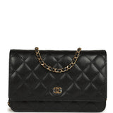 Chanel Wallet On Chain WOC Black Caviar Gold Hardware - Thumbnail View 1