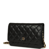 Chanel Wallet On Chain WOC Black Caviar Gold Hardware - Thumbnail View 3