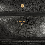Chanel Wallet On Chain WOC Black Caviar Gold Hardware - Thumbnail View 9
