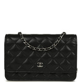 Chanel Wallet On Chain WOC Black Caviar Silver Hardware - Thumbnail View 1