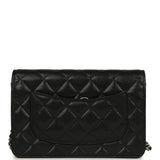 Chanel Wallet On Chain WOC Black Caviar Silver Hardware - Thumbnail View 5