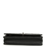Chanel Wallet On Chain WOC Black Caviar Silver Hardware