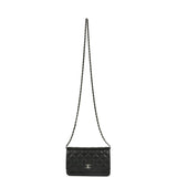 Chanel Wallet On Chain WOC Black Caviar Silver Hardware