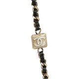 Chanel Wallet On Chain WOC Black Lambskin Light Gold Hardware