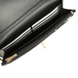 Chanel Wallet On Chain WOC Black Lambskin Light Gold Hardware