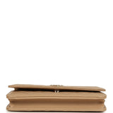 Chanel Wallet On Chain WOC Beige Shiny Caviar Light Gold Hardware
