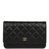 Chanel Wallet On Chain WOC Black Lambskin Gold Hardware