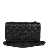 Chanel Wallet On Chain WOC So Black Caviar Black Hardware