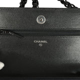 Chanel Wallet On Chain WOC So Black Caviar Black Hardware