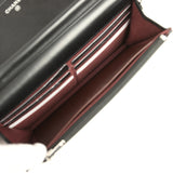 Chanel Wallet On Chain WOC Black Lambskin Silver Hardware