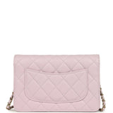 Chanel Wallet On Chain WOC Lilac Shiny Caviar Light Gold Hardware
