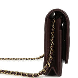 Chanel Wallet On Chain WOC Dark Brown Caviar Gold Hardware - Thumbnail View 3