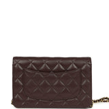 Chanel Wallet On Chain WOC Dark Brown Caviar Gold Hardware - Thumbnail View 4