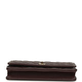Chanel Wallet On Chain WOC Dark Brown Caviar Gold Hardware - Thumbnail View 6