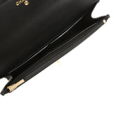 Chanel Top Handle Wallet On Chain WOC Black Shiny Caviar Brushed Gold Hardware - Thumbnail View 10