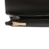 Chanel Top Handle Wallet On Chain WOC Black Shiny Caviar Brushed Gold Hardware - Thumbnail View 11