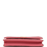 Chanel Classic Wallet On Chain WOC Pink Caviar Brushed Gold Hardware