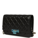 Chanel Wallet On Chain WOC Black Lambskin Light Gold Hardware - Thumbnail View 3