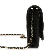 Chanel Wallet On Chain WOC Black Lambskin Light Gold Hardware - Thumbnail View 4