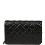Chanel Wallet On Chain WOC Black Lambskin Light Gold Hardware - Thumbnail View 5