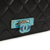 Chanel Wallet On Chain WOC Black Lambskin Light Gold Hardware - Thumbnail View 7