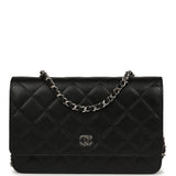Chanel Wallet On Chain WOC Black Caviar Silver Hardware - Thumbnail View 1