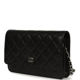 Chanel Wallet On Chain WOC Black Caviar Silver Hardware - Thumbnail View 5