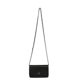 Chanel Wallet On Chain WOC Black Caviar Silver Hardware - Thumbnail View 7