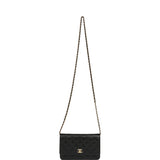 Chanel Classic Wallet On Chain WOC Black Caviar Gold Hardware - Thumbnail View 7