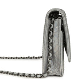 Chanel Wallet On Chain WOC Silver Iridescent Python Ruthenium Hardware - Thumbnail View 3