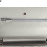 Chanel Wallet On Chain WOC Silver Iridescent Python Ruthenium Hardware - Thumbnail View 8