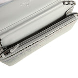 Chanel Wallet On Chain WOC Silver Iridescent Python Ruthenium Hardware - Thumbnail View 9