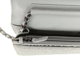 Chanel Wallet On Chain WOC Silver Iridescent Python Ruthenium Hardware - Thumbnail View 10