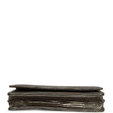 Pre-owned Chanel Wallet On Chain WOC Anthracite Lizard Ruthenium Hardware - Thumbnail View 6