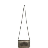Pre-owned Chanel Wallet On Chain WOC Anthracite Lizard Ruthenium Hardware - Thumbnail View 7