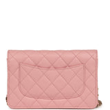 Chanel Wallet On Chain WOC Pink Shiny Caviar Light Gold Hardware - Thumbnail View 4