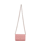 Chanel Wallet On Chain WOC Pink Shiny Caviar Light Gold Hardware - Thumbnail View 7