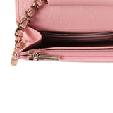 Chanel Wallet On Chain WOC Pink Shiny Caviar Light Gold Hardware - Thumbnail View 10