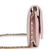 Chanel Wallet On Chain WOC Light Pink Caviar Light Gold Hardware - Thumbnail View 3