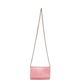 Chanel Classic Wallet On Chain Ombre Pink Shiny Goatskin Light Gold Hardware - Thumbnail View 7