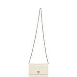 Chanel Wallet On Chain WOC White Shiny Caviar Light Gold Hardware - Thumbnail View 7