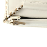 Chanel Wallet On Chain WOC White Shiny Caviar Light Gold Hardware - Thumbnail View 11