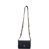 Chanel "Twist Your Buttons" Wallet On Chain WOC Navy Blue Shiny Caviar Antique Gold Hardware - Thumbnail View 7
