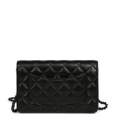 Chanel Classic Wallet On Chain WOC SO Black Lambskin Black Hardware - Thumbnail View 4
